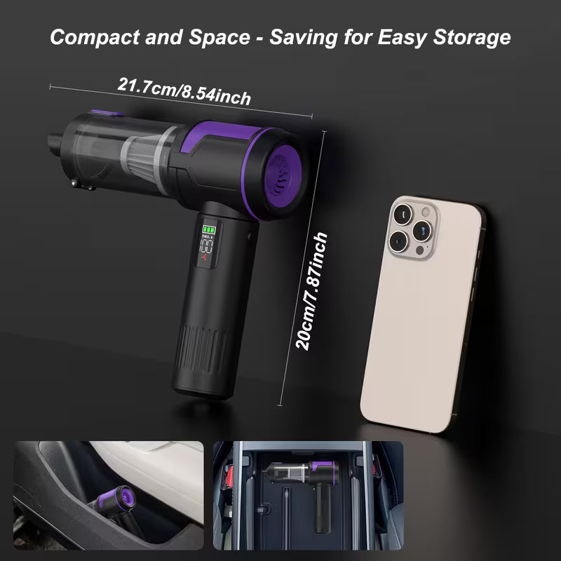 First AirVac™      • Vacuum + Air Duster • 3 Power Modes  • BLDC Motor
