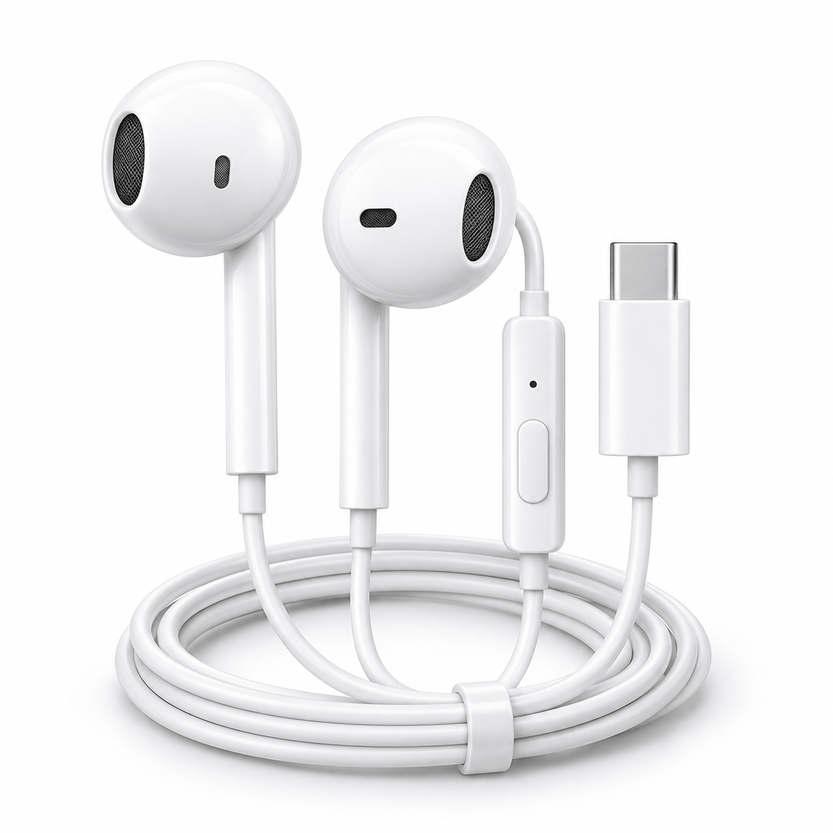 ZYVAM premium wired earphones with built-in microphone, featuring sleek design and in-ear fit for clear audio and comfortable use.