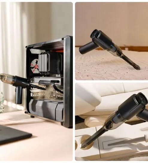 First AirVac™      • Vacuum + Air Duster • 3 Power Modes  • BLDC Motor