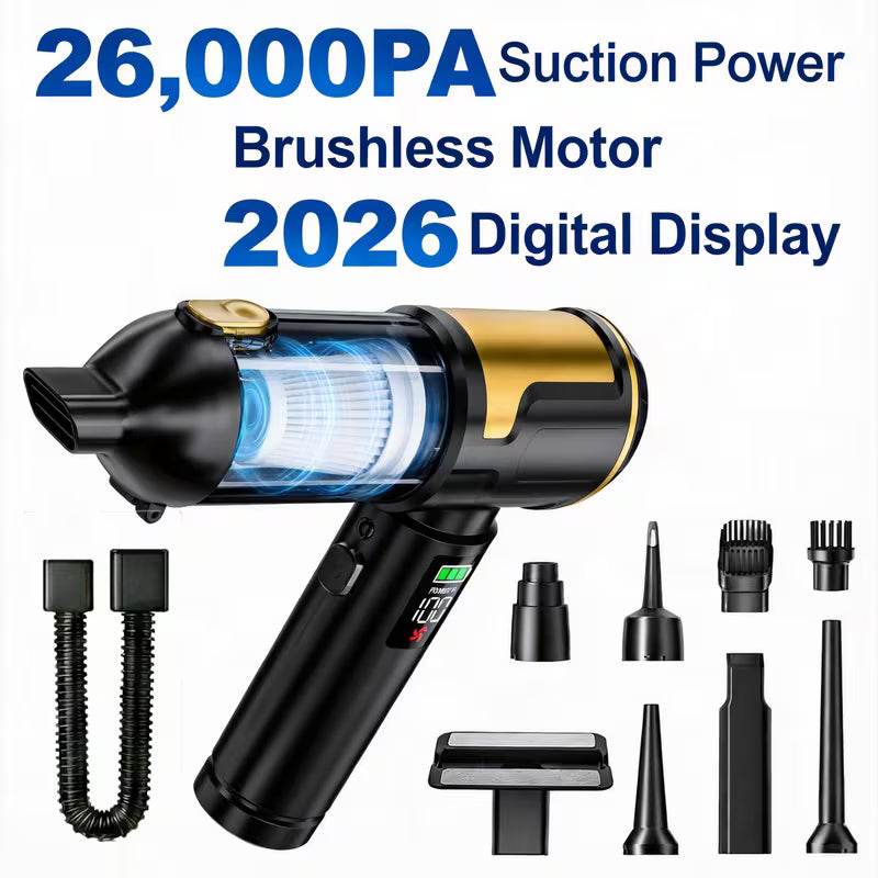 Car Vacuum Cleaner – Mini Cordless Handheld + Air Duster