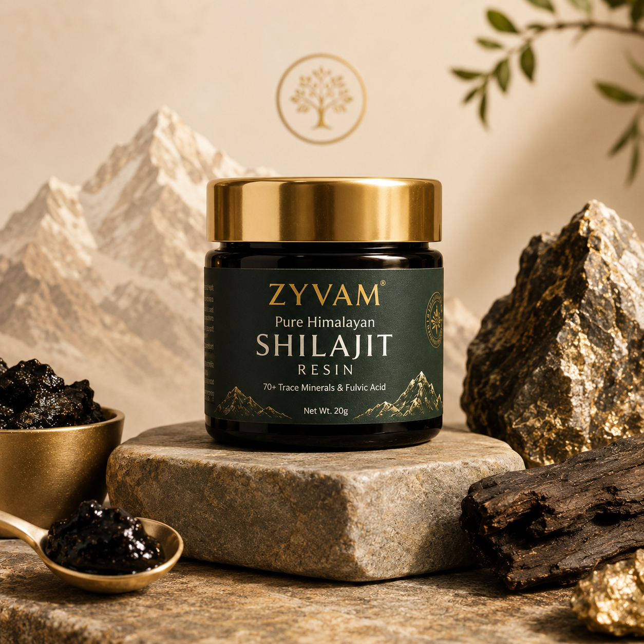 ZYVAM Pure Himalayan Shilajit Resin