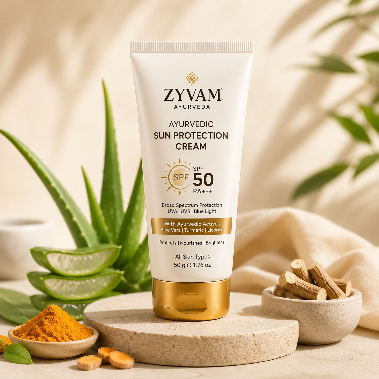 ZYVAM Ayurvedic Sun Protection Cream