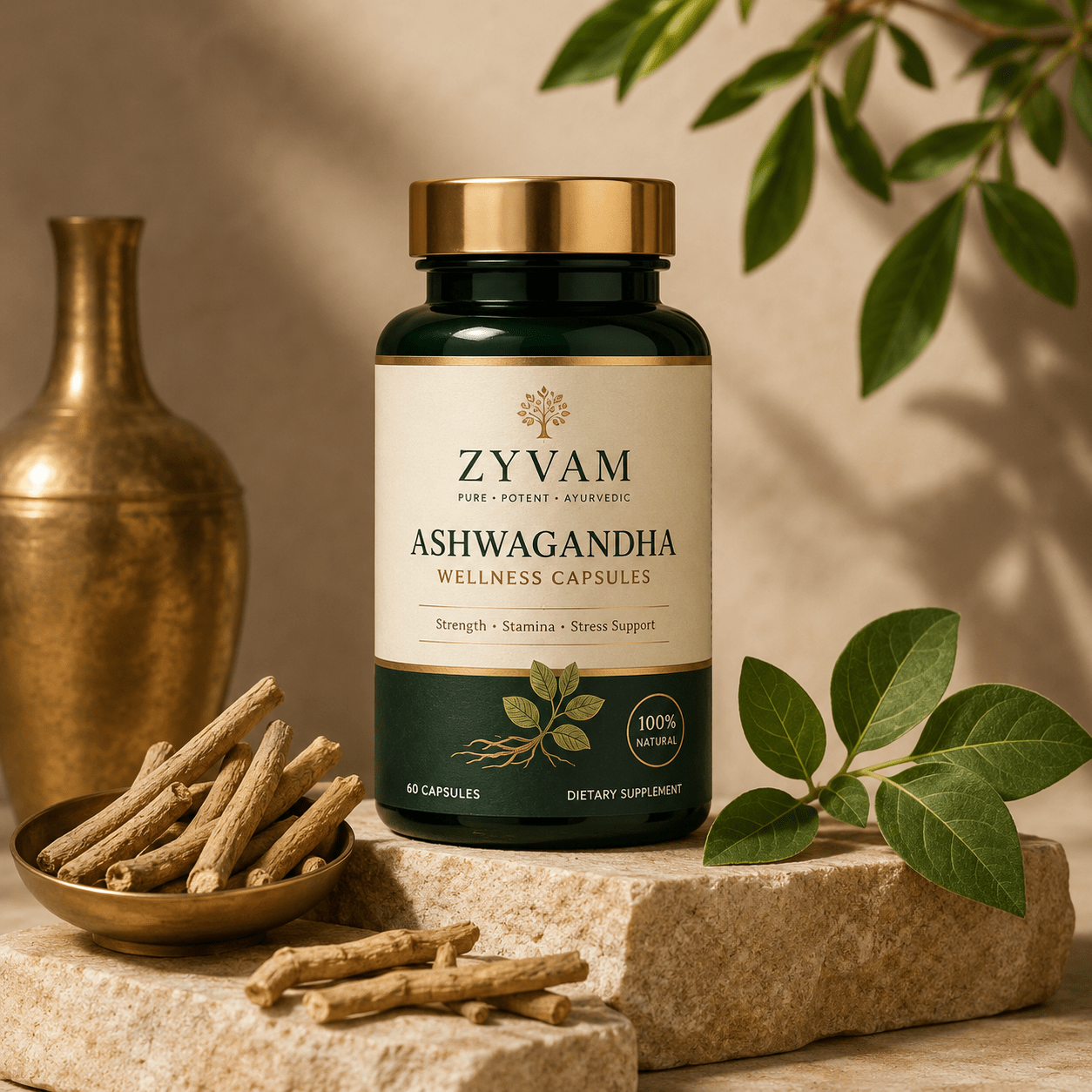 ZYVAM Ashwagandha Wellness Capsules - ZYVAM