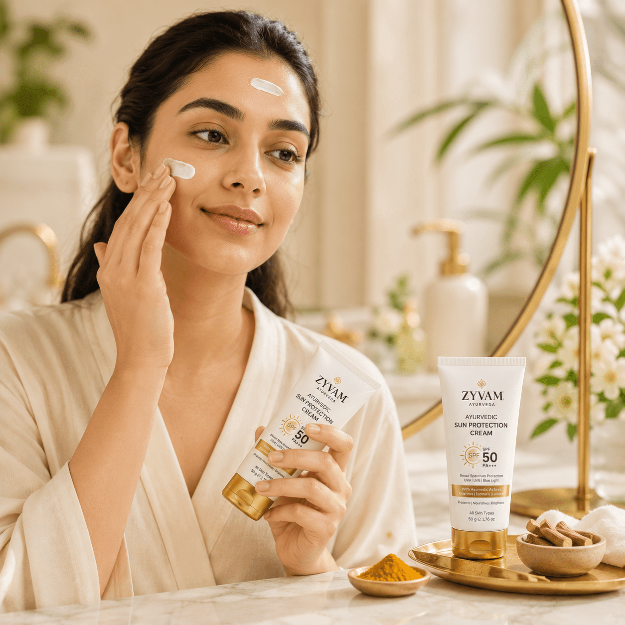 ZYVAM Ayurvedic Sun Protection Cream - ZYVAM